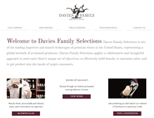 Tablet Screenshot of daviesfamilyselections.com